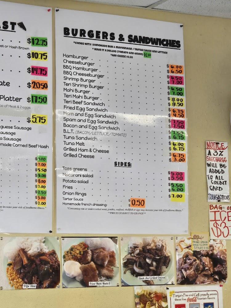 Tanya's Pies and Grill Menu image 3